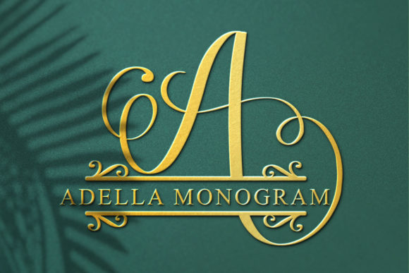 Adella Monogram: A Sweet Script Font for Editors