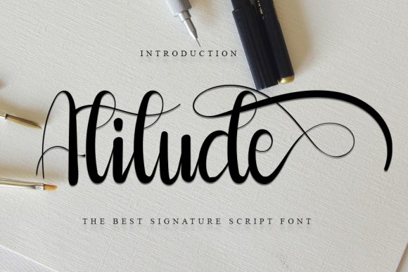 Atitude Font: Elevate Your Brand with Elegant Handwritten Style