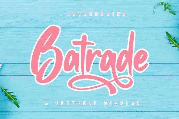 Batrade: A Handwritten Font for Modern Branding
