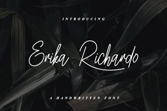 Erika Richardo: A Graceful Script Font for Makers