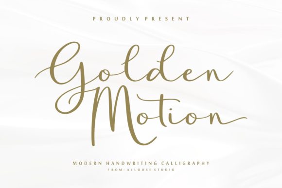 Golden Motion: A Premium Script Font for Campaigns