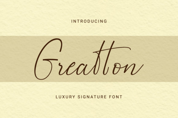 Greatton Font: Elevate Your Handmade Brand