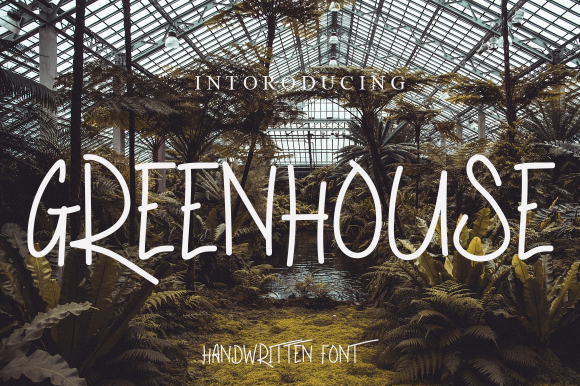 Greenhouse Font: A Natural Handwritten Typeface for Crafters
