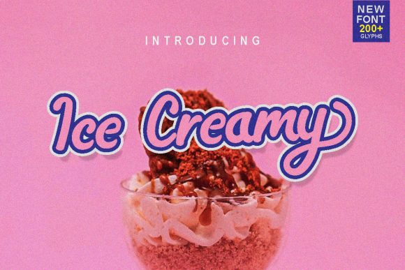 Ice Creamy: A Script Font for Digital Elegance