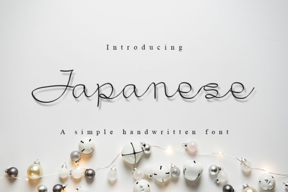 Japanese Script Font for Campaign Design