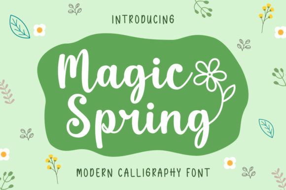 Magic Spring: A Handwritten Font for Editorial Design
