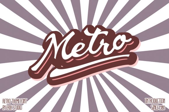 Metro Font: Vintage Script for Crafters