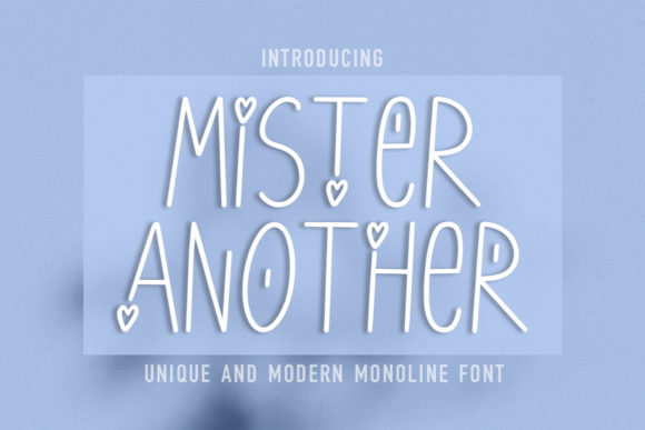 Mister Another: A Handwritten Font for Editorial Design