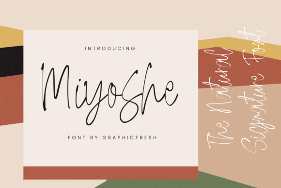 Miyoshe: A Delicate Script Font for Editorial Design
