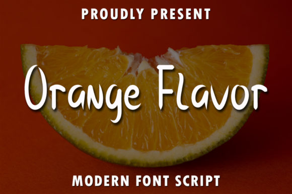 Orange Flavor: A Warm Script Font for Editorial Design