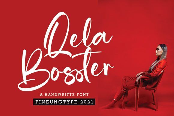 Qela Bosster: A Handwritten Font for Bold Campaigns