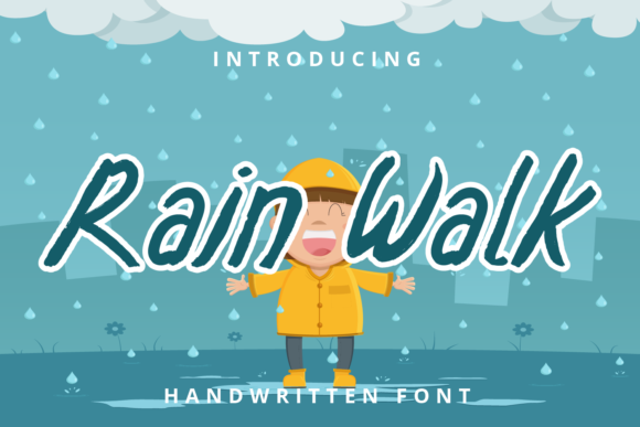 Rain Walk: A Handwritten Font for Editorial Design