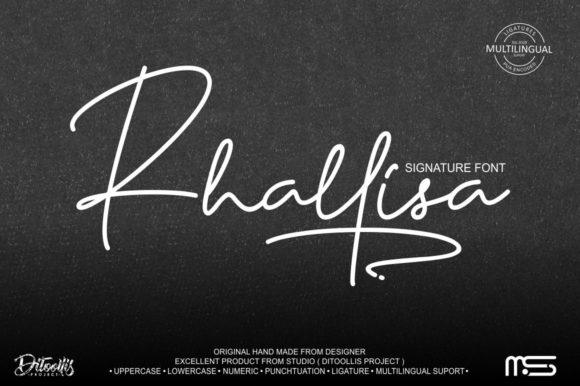 Rhallisa: A Delicate Handwritten Font for Crafters