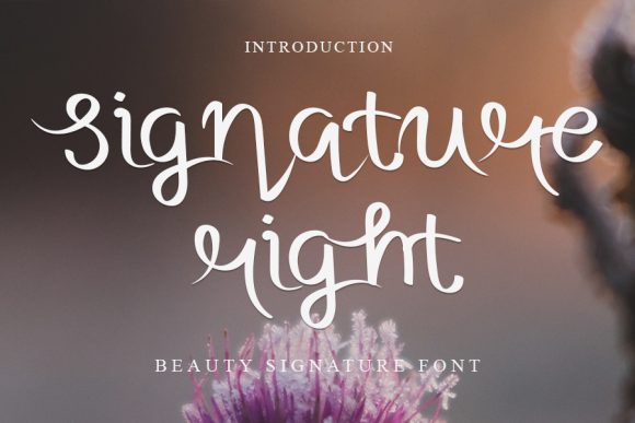 Signature Right: A Handwritten Font for Editorial Design