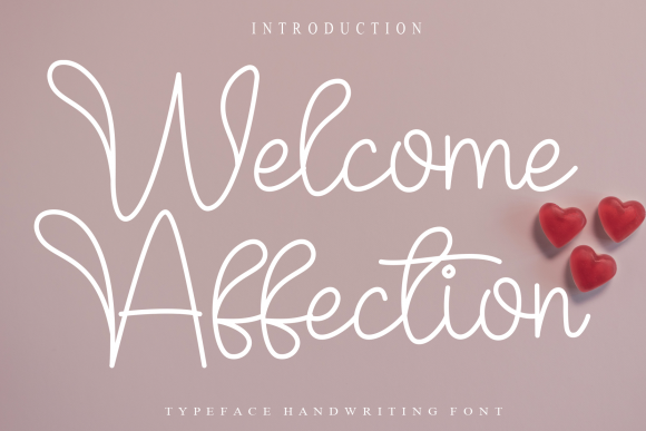 Welcome Affection: A Whimsical Script Font for Branding